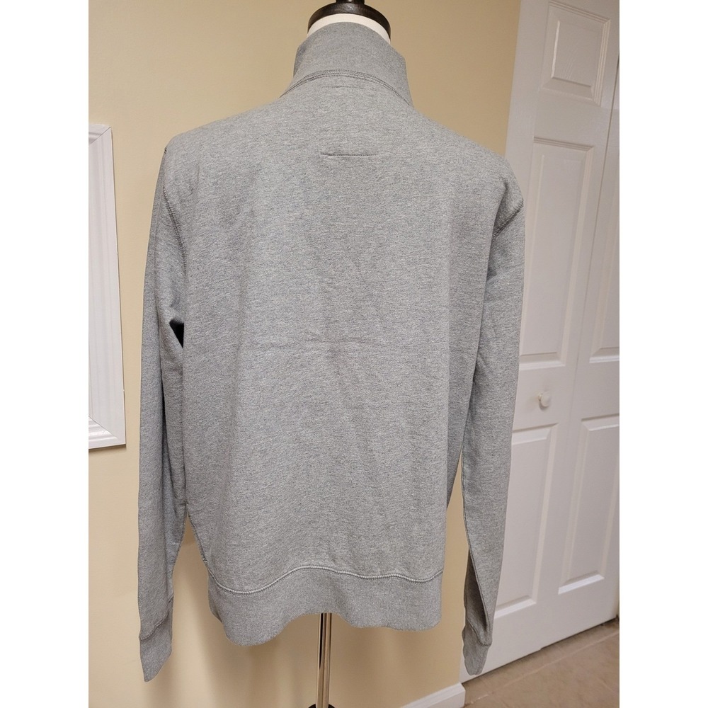 LEAGUE Collegiate Outfitters Mens Gray Full Fleece Zip Track Jacket NWT Size L - Picture 5 of 5